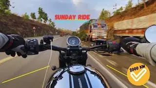Sunday Ride on Jawa 42 Bobber | 2000km Milestone & Tree Planting at mandu🌱