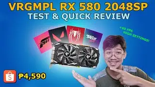 VRGMPL RX580 8G REVIEW FROM SHOPEE  | GAME TEST - Spider-Man Remastered, VALORANT, NFS HEAT, FH5
