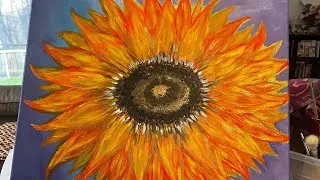 Painting sunflower 🌻 #artwork  #shortsfeed #acrylicpainting #artist #art #sunflower  #trendingvideo