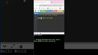 Python Programming 1 #shorts