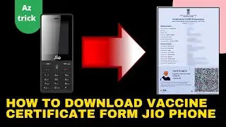 How To Download Vaccine Certificate Form Jio Phone| JIO PHONE से Covid certificate कैसे डॉनलोड करे।🔥