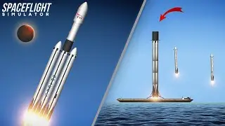 Falcon heavy Launch car to mars - Spaceflight Simulator