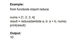 25.1 Python reduce() Example