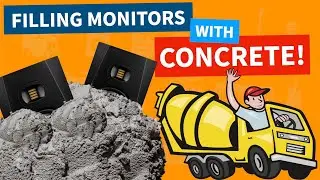 We Filled The ADAM T8V Studio Monitors With CONCRETE! 