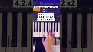 Where's My Love - SYML | Easy Piano Tutorial #piano #shorts