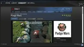 Dota 2 Playing Custom Games Pudge Wars