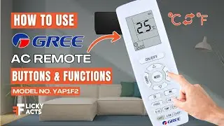 How to Use: GREE AC Remote Buttons & Functions | Heat Pump Remote Guide | Model No. YAP1F2