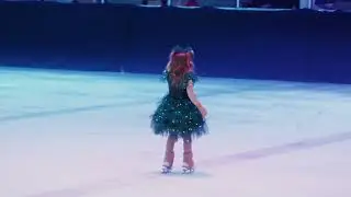 3-year-old's Ice Skating Dance | Angelica Nero is back on the ice!