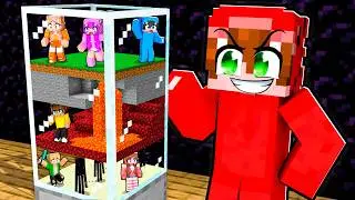 I Trapped My Friends in a TINY Minecraft World!