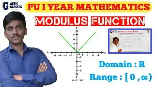 Modulus Function class 11 || define modulus Function graph domain and range