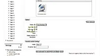 Upload a file in MOODLE