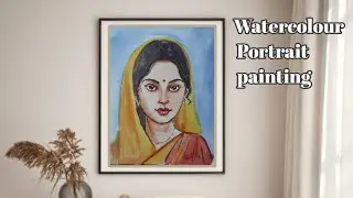Watercolour Portrait painting#watercolorpainting #drawing #art #painting #portrait watercolour
