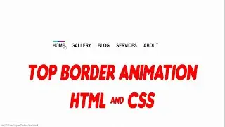TOP NAVIGATION BAR ANNIMATION