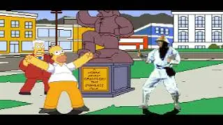 Homer simpson vs Raiden mugen battle