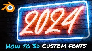 How to install Custom Fonts in Blender 4.0