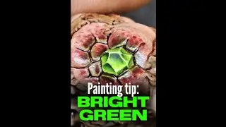 BRIGHT green painting tip! #paintingminiatures #paintingwarhammer #warhammer