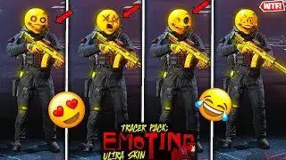 New TRACER PACK EMOTING Ultra Skin BUNDLE 😂🤮 EMOJI EFFECTS MW3 WARZONE (Lockwood MK2 Emoting Skins)