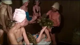 Русская баня. Парение вениками. Работа с телом.