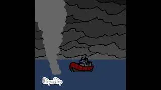 Tornado Picks Up Small Ship 