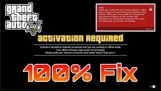 GTA 5 ERROR ONLINE SIGN IN FAIL ACTIVATION REQUIRED 100% FIX 2022