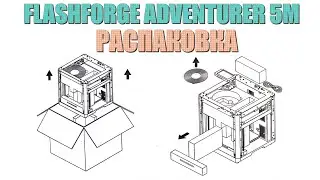 Flashforge Adventurer 5M - Распаковка и первый взгляд
