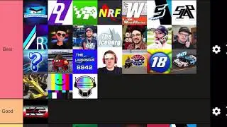 My 2020 NASCAR Youtubers Tier List