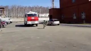#Тяга пожарной машины