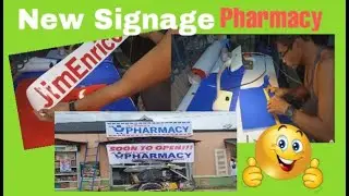Manual cut panaflex signage