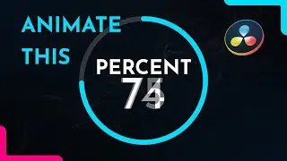 How to create a Percentage Counter Animation - REUSABLE - in DaVinci Resolve 19