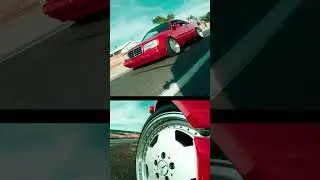 1995 Mercedes Benz E320 Coupe Rolling Shots in Imperial Red #shorts