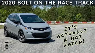 One Lap in Chevrolet Bolt EV the on The Race Track!
