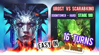 Speeding 🆙➡️ Scarab King 🦂❗️16 Turns | No Books❗️Stage 100 | DoomTower Hard | RAID Shadow Legends