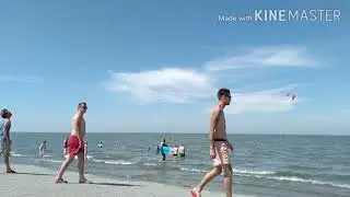 Отдых на северном море. Приливы и отливы. Порт Нойхарлингерзиль Германия.