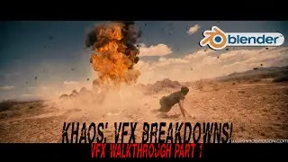 Blender 3d/Aftereffects Explosion vfx walkthrough: Part one: Featuring the KHAOS Explosion add-on