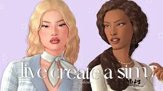 CAS With Me LIVE🤍| The Sims 4: Create A Sim