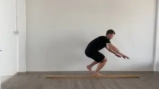 Crouching walk (forward) | Balance beam