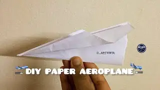 How to fold a paper aeroplane | Diy craft | paper craft | Artvista