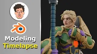 3D Character Modeling Timelapse in Blender - Mechanician from Wartale
