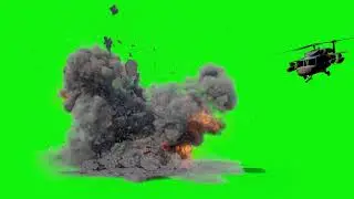 helicopter green screen video from WD green screen
