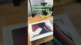 Finally!!! My 16 inch MacBook Pro is here!  Almost disastrous unboxing 😅. Now I can edit 🤗