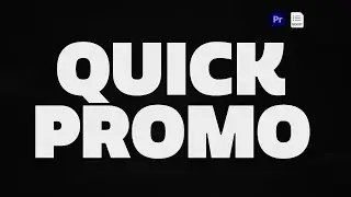 Quick Stomp Promo Mogrt for Premiere Pro with Customizing tutorial