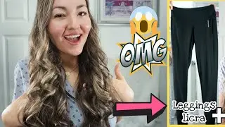 ONDAS SIN CALOR usando una LICRA PANTALÓN o LEGGIGNS. FUNCIONA! 🤩SUPER FACIL HEATLESS CURLS