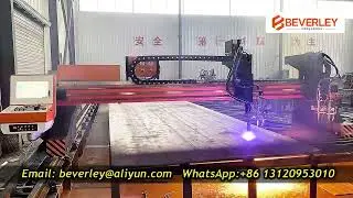 Beverley CNC plasma cutting machine work in customer's factory
