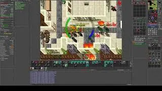 Tibia Faluna Killing more botters + some fun PK with low lvl char