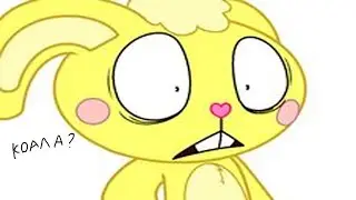 Персонажи Happy tree friends сломались от перевода эмодзи