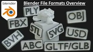 Blender Import Export - File Formats Overview