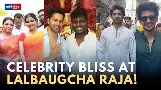 Varun Dhawan, Bhagyashree, and Atlee Kumar seek blessings at Lalbaugcha Raja | Ganesh Chaturthi 2024