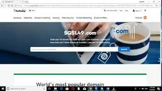get your domain name for 1 dollar