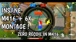 INSANE M416 + 6X TDM MONTAGE ! ZERO RECOIL FOR M416 + 6X SCOPE. AMAZING MONTAGE.