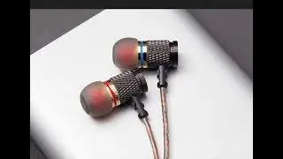 наушники QKZ в медном корпусе с aliexpress
